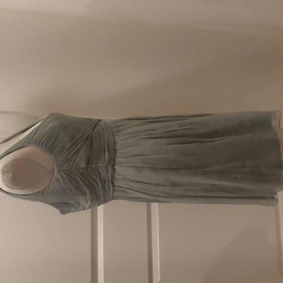 J. Crew Dusty Shale Heidi Dress Silk Chiffon Bridesmaid Homecoming sz 6 NEW - Picture 11 of 16